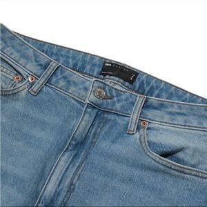 ASOS High Rise Straight Leg Denim Jeans Size 30 Tall in Blue